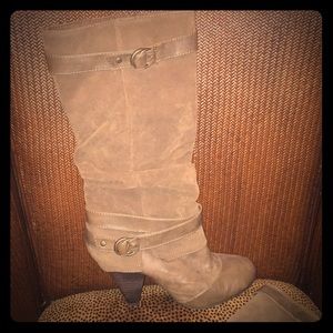 Fergalicious- by Fergie mid calf, heeled boot.